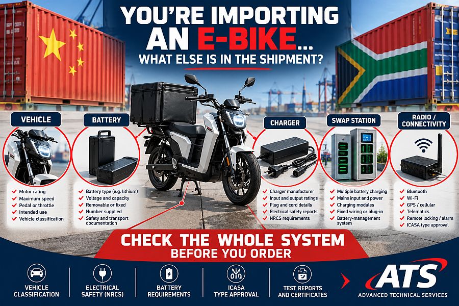 Importing E bikes
